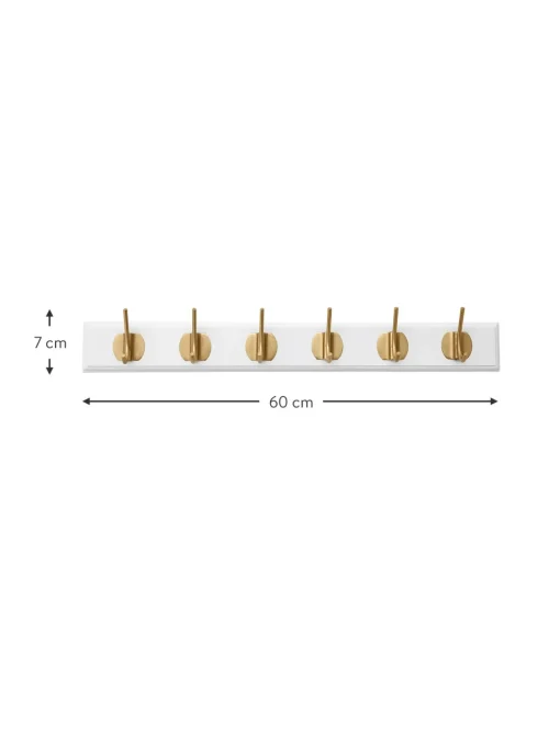 Appendiabiti Da Parete In Legno Con 6 Ganci Edgy