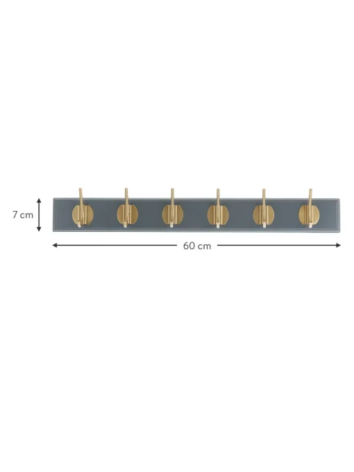 Appendiabiti Da Parete In Legno Con 6 Ganci Edgy