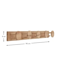 Appendiabiti In Legno Di Albero Della Gomma Emme
