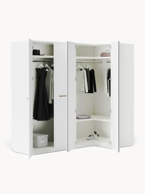 Armadio Angolare Componibile Charlotte, Larg. 215 Cm, Diverse Varianti