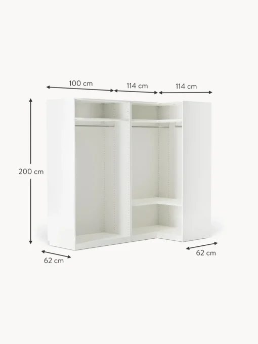 Armadio Angolare Componibile Charlotte, Larg. 215 Cm, Diverse Varianti