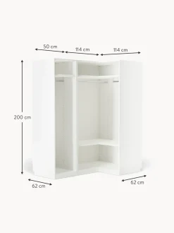 Armadio Angolare Componibile Charlotte, Larg. 165 Cm, Diverse Varianti