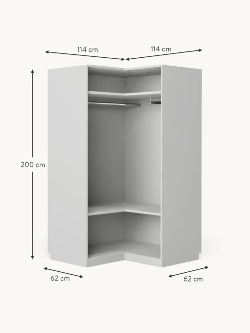 Armadio Angolare Componibile Charlotte, Larg. 115 Cm, Diverse Varianti