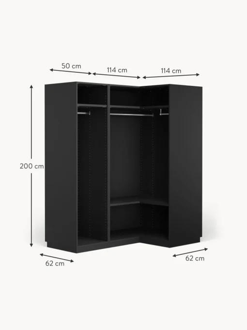 Armadio Angolare Componibile Simone, Larg. 165 Cm, Diverse Varianti