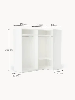 Armadio Angolare Componibile Leon, Larg. 215 Cm, Diverse Varianti