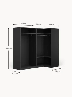 Armadio Angolare Componibile Simone, Larg. 215 Cm, Diverse Varianti