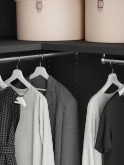 Armadio Angolare Componibile Simone, Larg. 215 Cm, Diverse Varianti