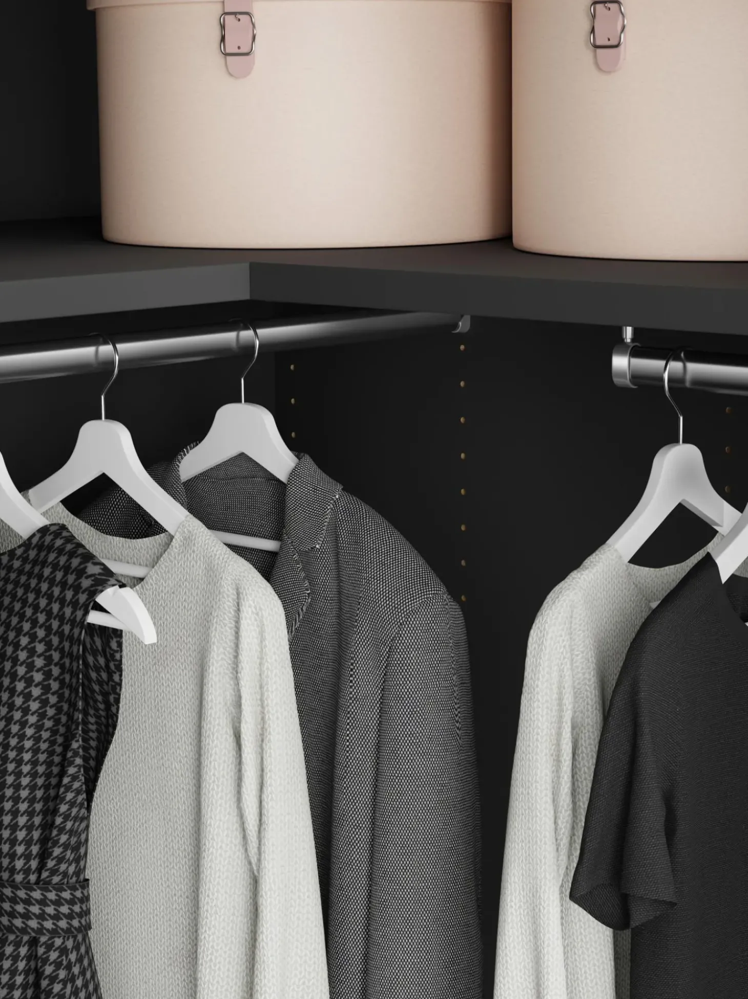 Armadio Angolare Componibile Simone, Larg. 215 Cm, Diverse Varianti