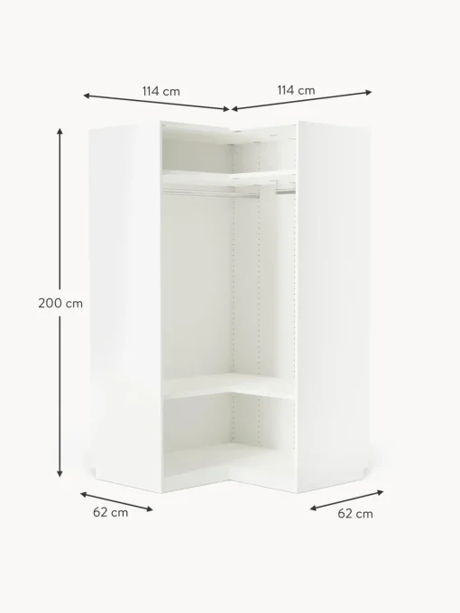 Armadio Angolare Componibile Charlotte, Larg. 115 Cm, Diverse Varianti