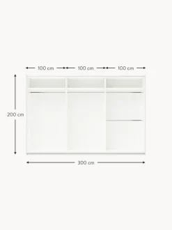 Armadio Componibile Ad Ante Battenti Leon, Larg. 300 Cm, Diverse Varianti