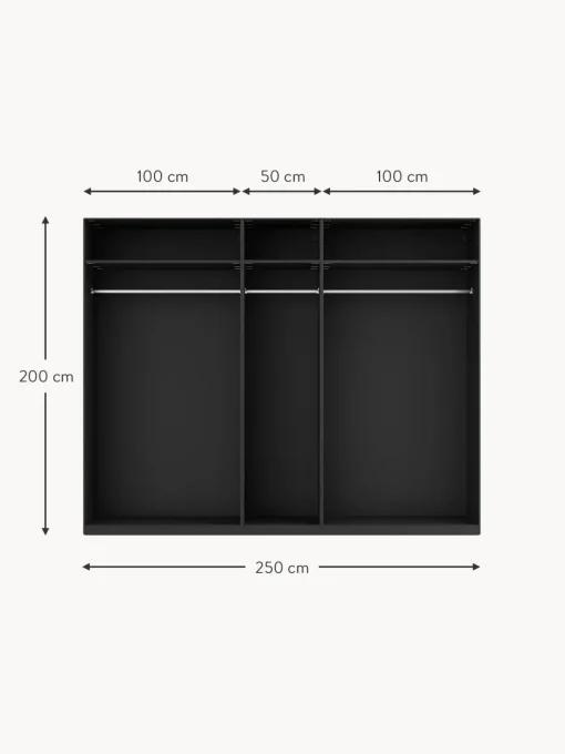 Armadio Componibile Ad Ante Girevoli Simone, Larg. 250 Cm, Diverse Varianti
