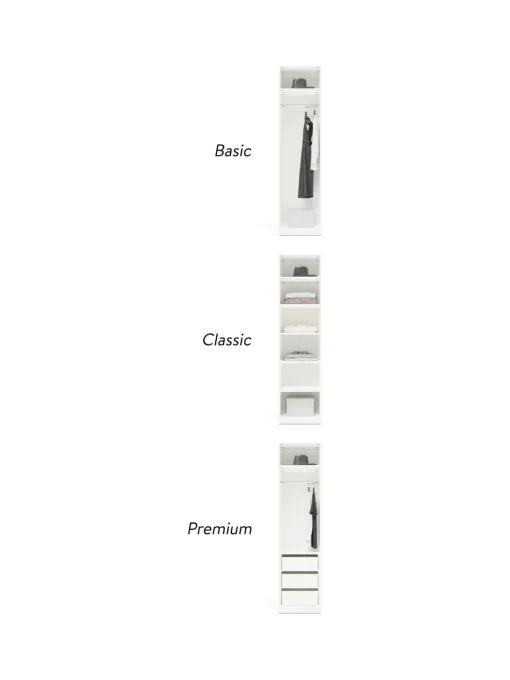 Armadio Componibile Con Anta Battente Charlotte, Larg. 50 Cm, In Diverse Varianti