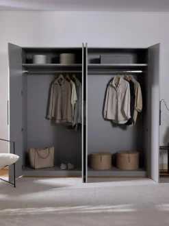 Armadio Componibile Con Ante Battenti Simone, Larg. 200 Cm, In Diverse Varianti