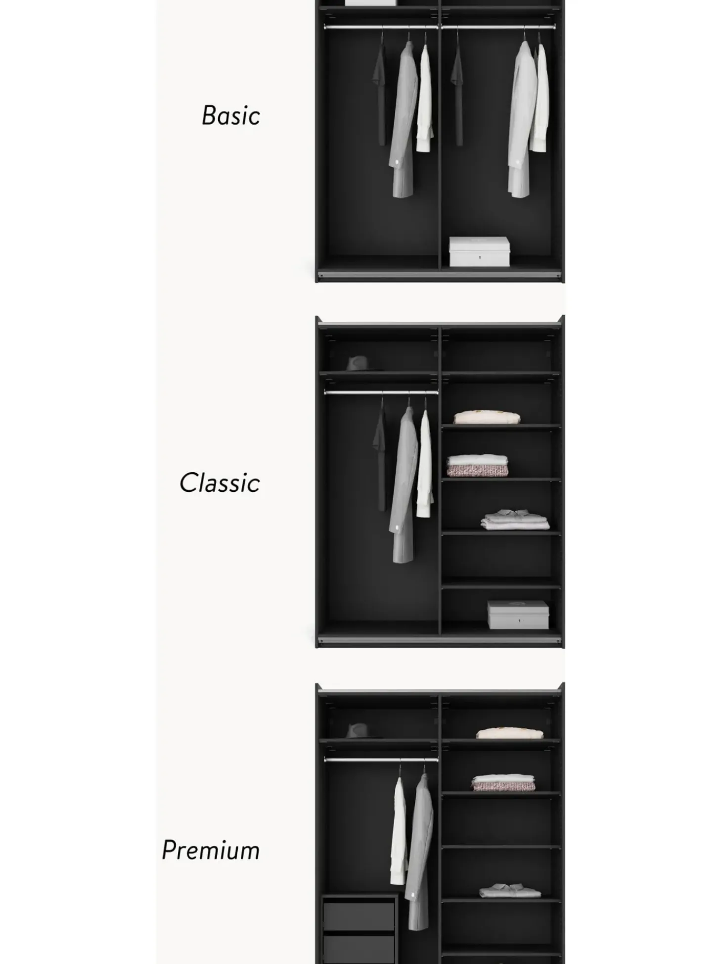 Armadio Componibile Con Ante Battenti Simone, Larg. 150 Cm, In Diverse Varianti