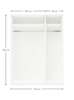 Armadio Componibile Con Ante Battenti Leon, Larg. 150 Cm, In Diverse Varianti