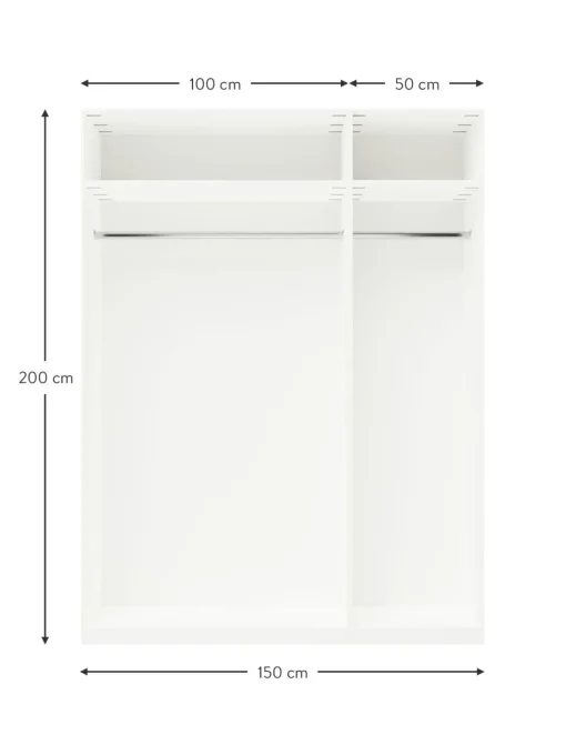 Armadio Componibile Con Ante Battenti Leon, Larg. 150 Cm, In Diverse Varianti