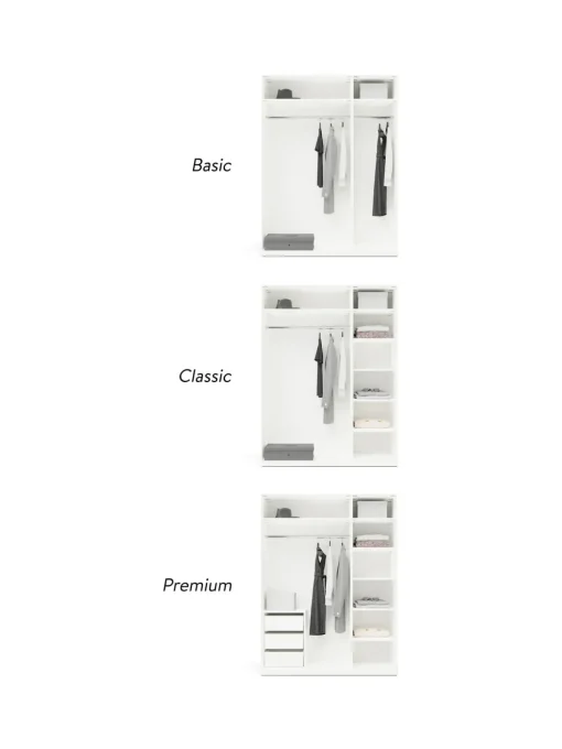 Armadio Componibile Con Ante Battenti Leon, Larg. 150 Cm, In Diverse Varianti