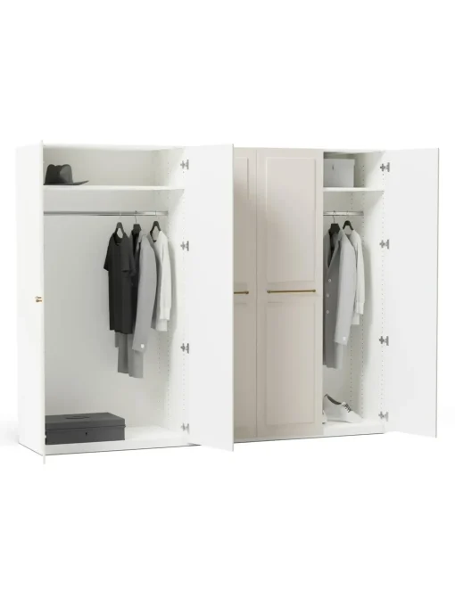 Armadio Componibile Con Anta Battente Charlotte, Larg. 250 Cm, In Diverse Varianti