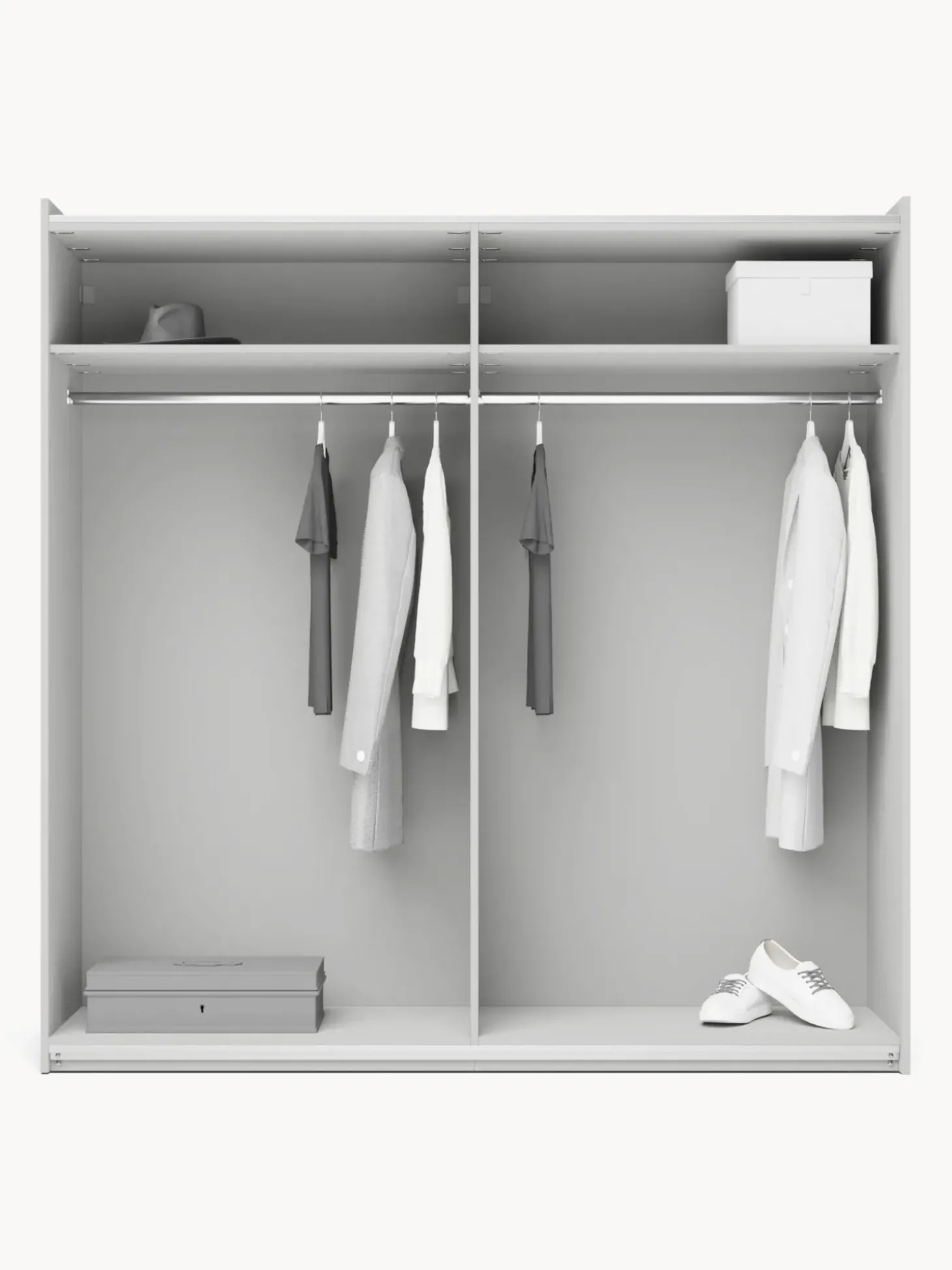 Armadio Componibile Con Ante Battenti Simone, Larg. 200 Cm, In Diverse Varianti