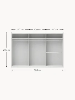 Armadio Componibile Con Ante Battenti Leon, Larg. 300 Cm, Diverse Varianti