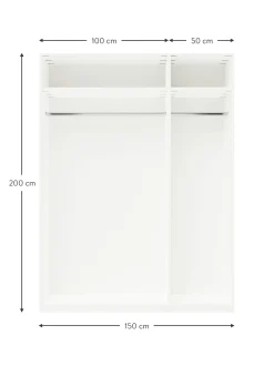 Armadio Componibile Con Anta Battente Charlotte, Larg. 150 Cm, In Diverse Varianti