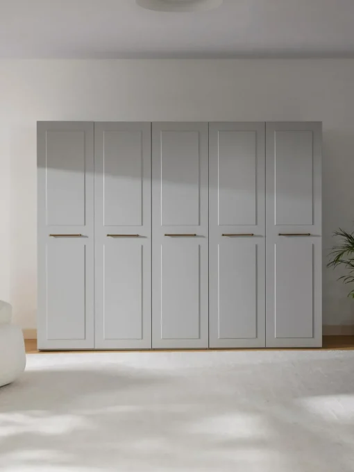 Armadio Componibile Con Ante Battenti Charlotte, Larg. 250 Cm, In Diverse Varianti