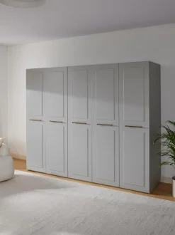 Armadio Componibile Con Ante Battenti Charlotte, Larg. 250 Cm, In Diverse Varianti