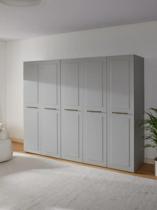 Armadio Componibile Con Ante Battenti Charlotte, Larg. 250 Cm, In Diverse Varianti