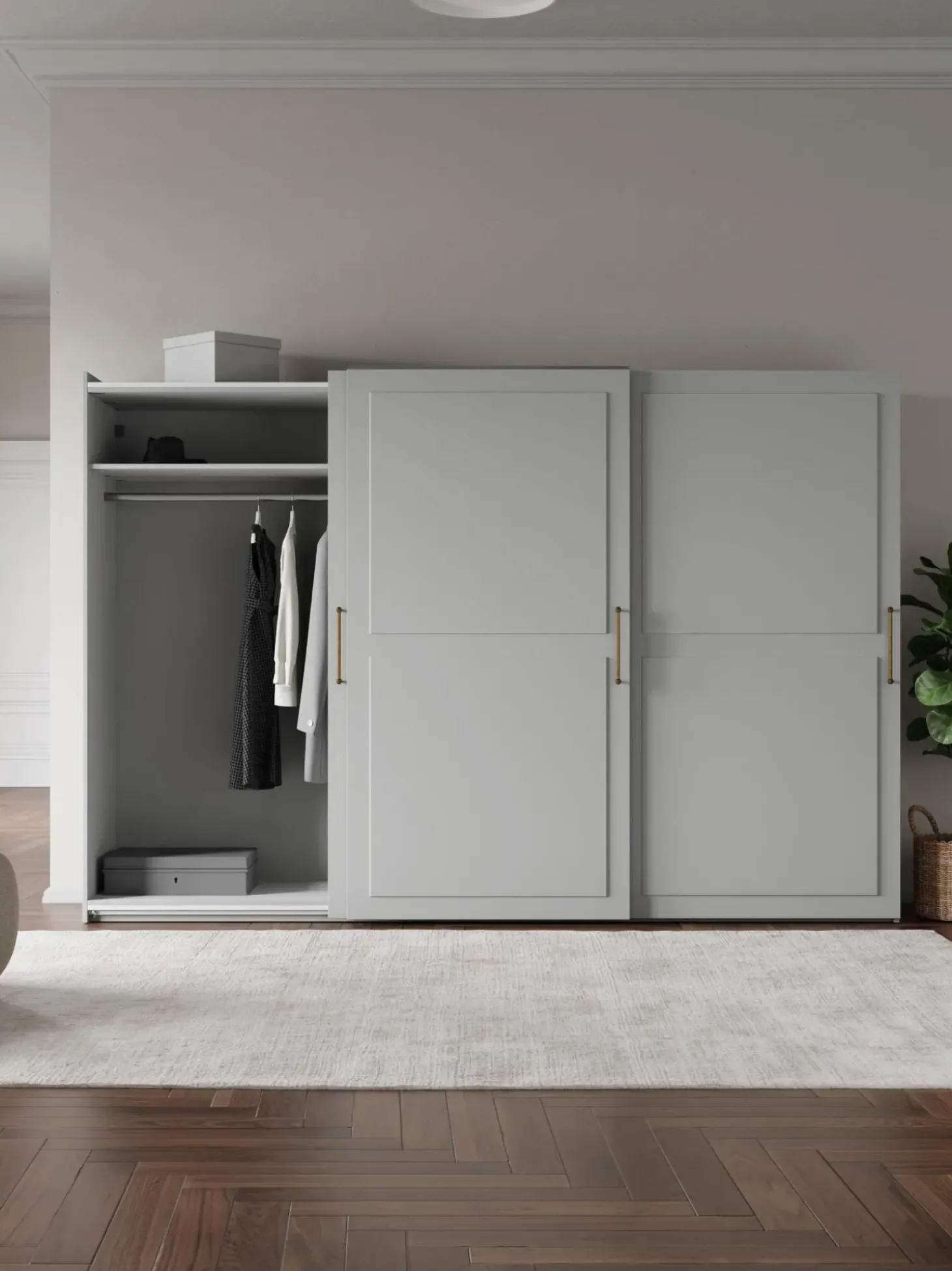 Armadio Componibile Con Ante Battenti Charlotte, Larg. 300 Cm, Diverse Varianti