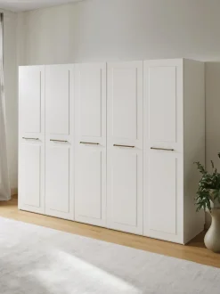 Armadio Componibile Con Ante Battenti Charlotte, Larg. 250 Cm, In Diverse Varianti