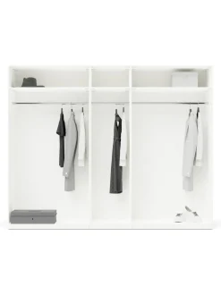 Armadio Componibile Con Ante Battenti Charlotte, Larg. 250 Cm, In Diverse Varianti