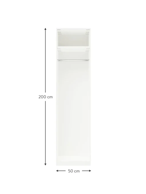 Armadio Componibile Con Anta Battente Charlotte, Larg. 50 Cm, In Diverse Varianti