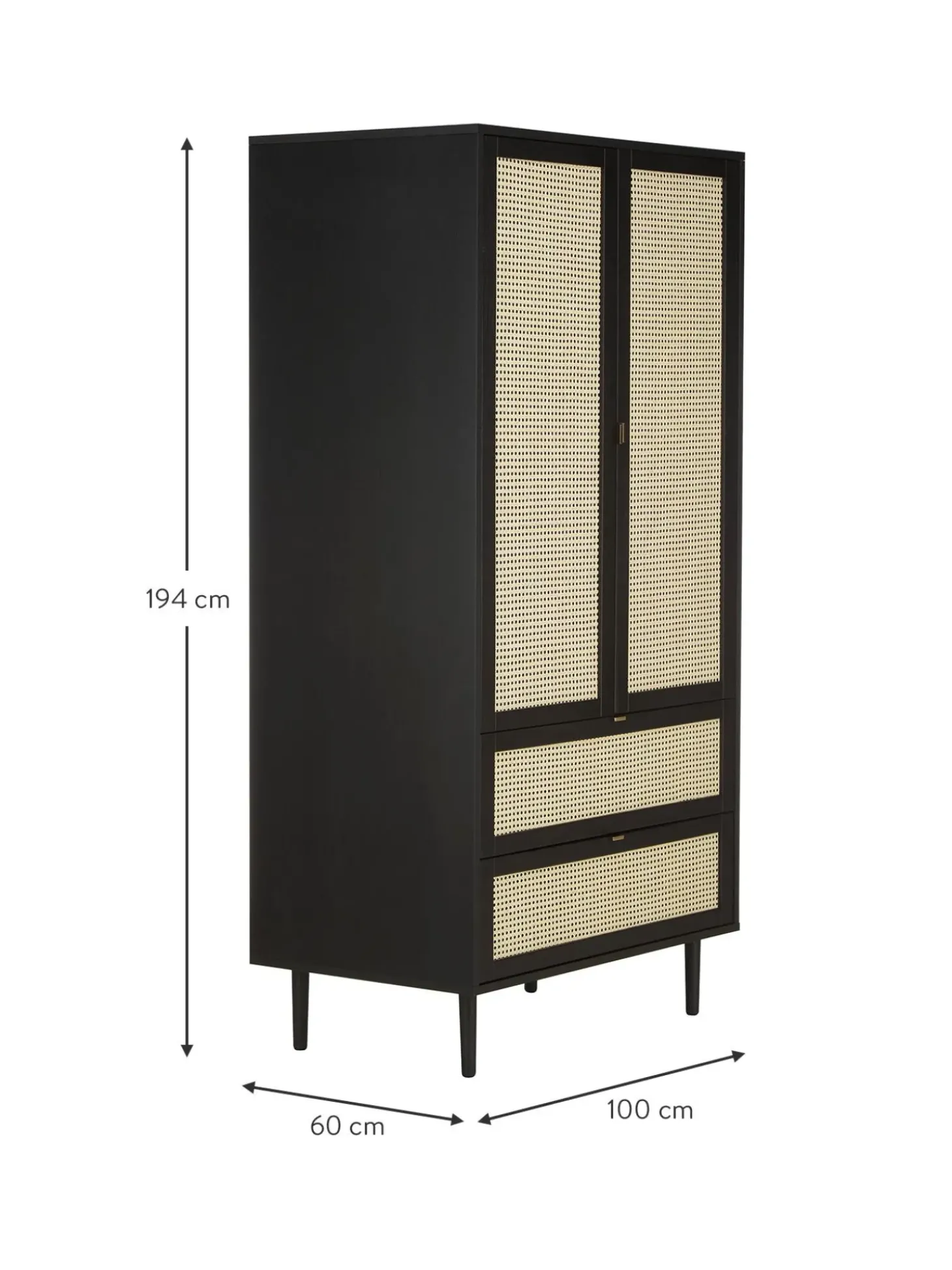 Armadio Piccolo A 2 Ante Con Intreccio Viennese Aries