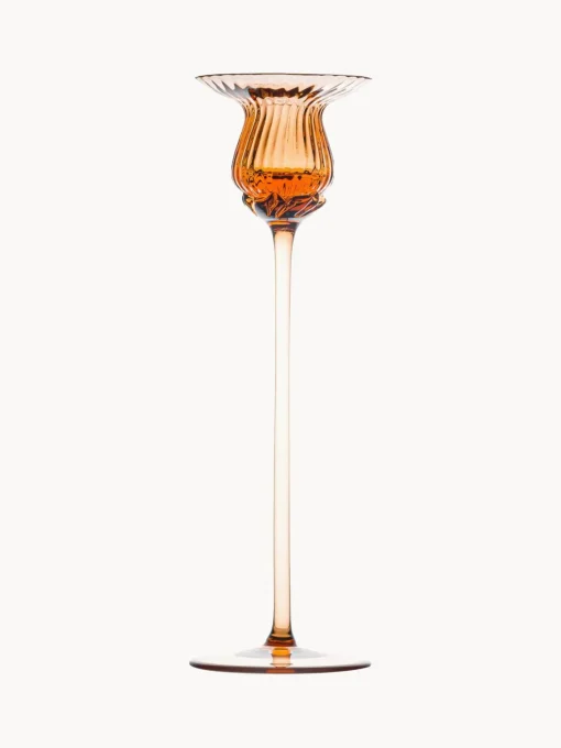 Candelabro In Vetro Soffiato Tulipan