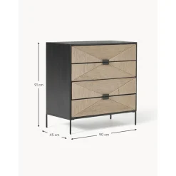 Cassettiera In Legno Di Mango Massiccio June*Westwing Collection Discount