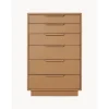 Cassettiera In Legno Sungkai Space Age*HKliving New