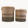 Cesti Con Coperchio Laundo, 2 Pezzi