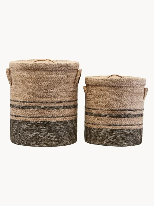 Cesti Con Coperchio Laundo, 2 Pezzi