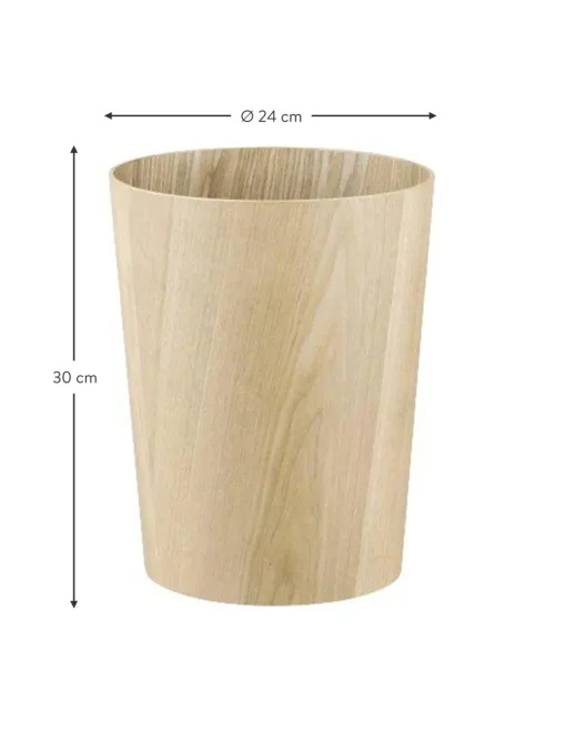 Cestino Gettacarte Rotondo In Legno Wilo