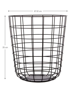 Cesto Grande In Metallo Wire