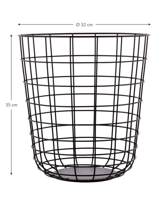 Cesto Grande In Metallo Wire