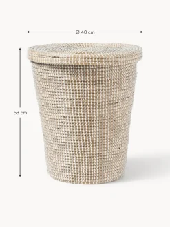 Cesto Portaoggetti In Fibra Naturale Con Coperchio Aleya