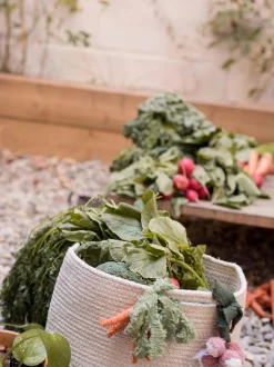Cesto Portaoggetti Per Bambini Fatto A Mano Veggies