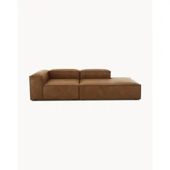 Chaise Longue Componibile In Pelle Riciclata Lennon*Westwing Collection New