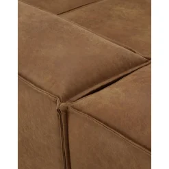 Chaise Longue Componibile In Pelle Riciclata Lennon*Westwing Collection New