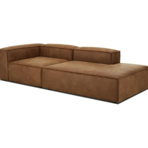 Chaise Longue Componibile In Pelle Riciclata Lennon*Westwing Collection New