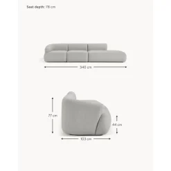 Chaise Longue Componibile Xl Sofia*Westwing Collection New
