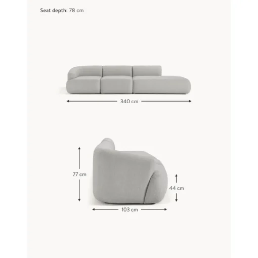 Chaise Longue Componibile Xl Sofia*Westwing Collection New
