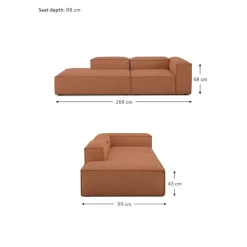 Chaise Longue Componibile Lennon*Westwing Collection Outlet