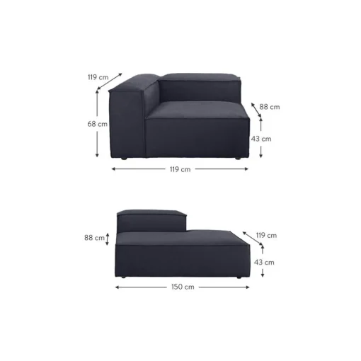 Chaise Longue Componibile Lennon*Westwing Collection Best